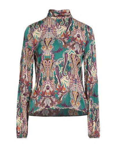 Brian Dales Woman Top Deep Teal Size 6 Viscose In Multi