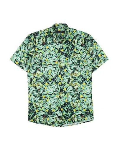 Brian Rush Babies'  Toddler Boy Shirt Green Size 4 Polyester, Elastane