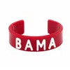 Brianna Cannon Alabama Bama Cuff In Crimson In Burgundy