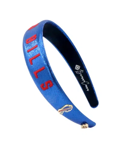 Brianna Cannon Buffalo Bills Thin Embroidered Headband In Blue