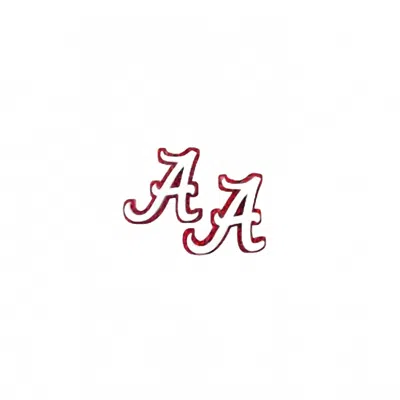 Brianna Cannon Glitter Alabama A Studs In White/crimson