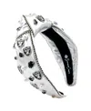 Brianna Cannon Las Vegas Raiders Logo Headband In Silver