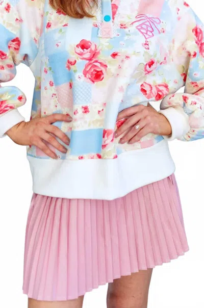 Brianna Cannon Pleated Mini Skirt In Pink