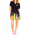 Brianna Cannon School Days Colored Pencil Mini Dress In Black Multi In Multi