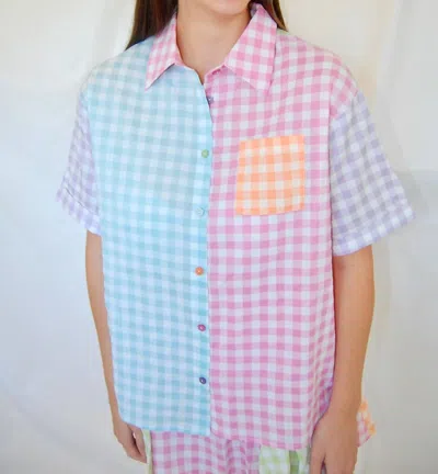 Brianna Cannon Stevie Button Up Shirt In Multi