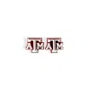BRIANNA CANNON TEXAS A & M LOGO STUDS IN WHITE AND MAROON ACRYLIC