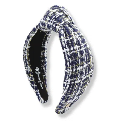 Brianna Cannon Tweed Headband In Multi In Black
