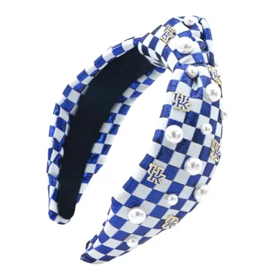 Brianna Cannon Uk Logo Headband In Blue/white