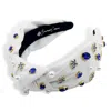Brianna Cannon Uk Logo Headband In White In White