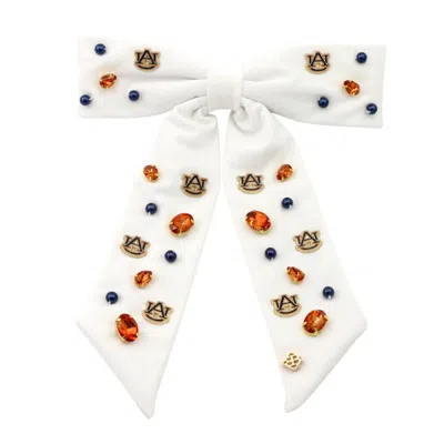 Brianna Cannon Women's Barrette Bow In Auburn White