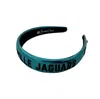 Brianna Cannon Women's Jacksonville Jaguars Thin Embroidered Headband In Teal In Blue
