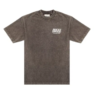 Pre-owned Bricks & Wood A South Central Logo Tee 'washed Cocoa' | Brown | Men's Size M