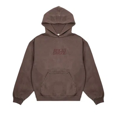 Pre-owned Bricks & Wood Core Logo Hoodie 'clove' | Brown | Men's Size S