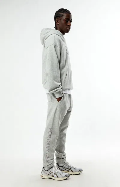 Bricks & Wood Men's For Daily Use Core Logo Sweatpants In Heather Grey In Gray