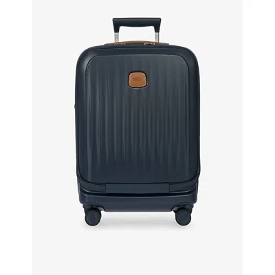 Bric's Blue Taormina Ultra-light Cabin Suitcase With Pocket 55cm