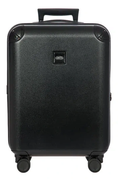 Bric's Amalfi 21" Carry-on Spinner Suitcase In Black/black