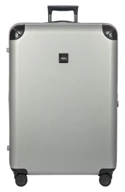 Bric's Amalfi 32" Spinner Suitcase In Silver/black