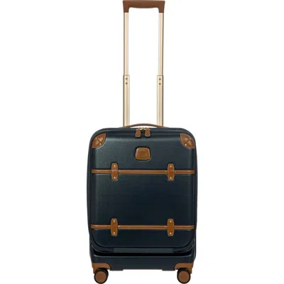 Bric's Bellagio 3.0 21" Carry-on Expandable Spinner W/pocket In Blue