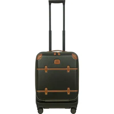Bric's Bellagio 3.0 21" Carry-on Expandable Spinner W/pocket In Green