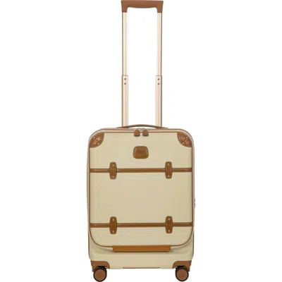 Bric's Bellagio 3.0 21" Carry-on Expandable Spinner W/pocket In White