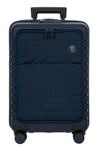 Bric's B|y Ulisse 21 Expandable 21-inch Spinner Carry-on In Blue