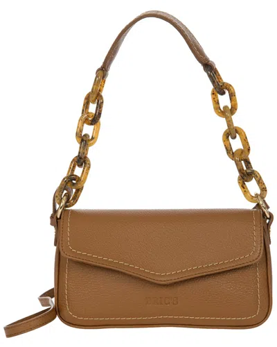 Bric's Gondola Begonia Leather Baguette Bag In Brown