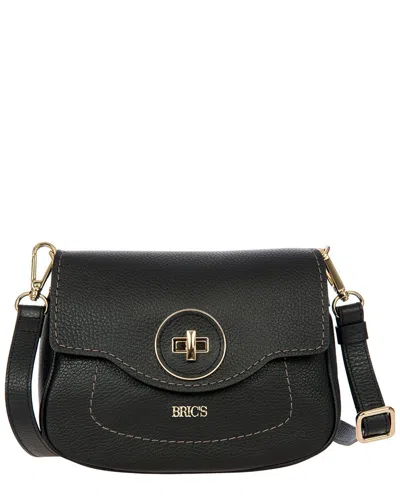 Bric's Gondola Gardenia Leather Bag In Black