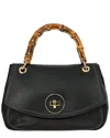 Bric's Gondola Girasole Leather Bag With Loop Handle In Black