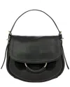 Bric's Gondola Stella Medium Leather Bag With Buckle In Black