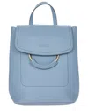 Bric's Gondola Tiglio Leather Backpack In Blue
