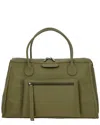 Bric's Ibisco Medium Leather Handbag In Green