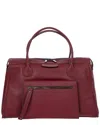 Bric's Gondola Ibisco Large Leather Handbag In Red