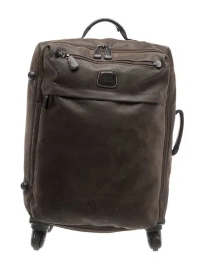 Pre-owned Bric's Leather Suitcases In Brown