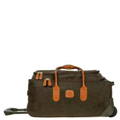 Bric's Life 21" Carry-on Rolling Duffle In Green