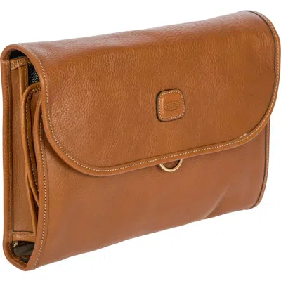 Bric's Life Pelle Tri-fold Traveler In Brown