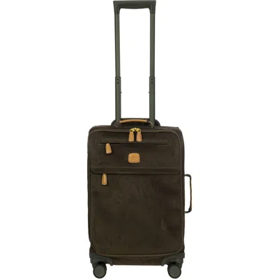 Bric's Life Tropea 21 Spinner Carry On Suitcase In Green