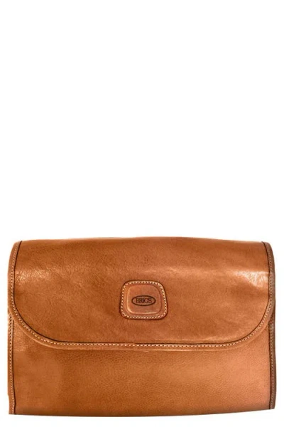 Bric's 'pelle' Trifold Travel Kit In Brown