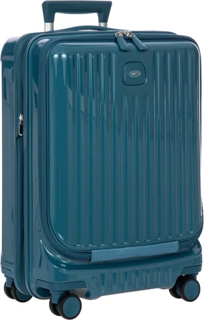 Bric's Positano 21" Carry-on Expandable Spinner W/pocket In Green