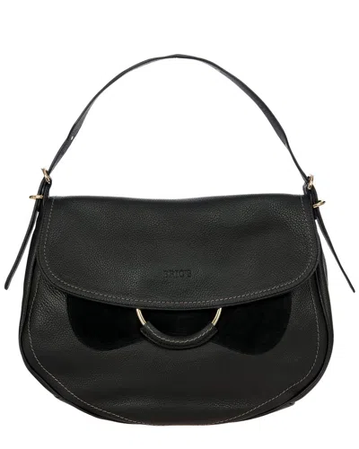 Bric's Stella Large Leather Bag In Black