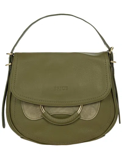 Bric's Stella Medium Leather Bag In Green