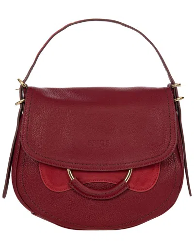 Bric's Stella Medium Leather Bag In Red