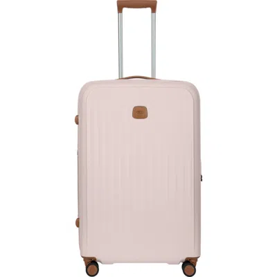 Bric's Taormina Hardside Expandable 30" Large Checked Spinner Luggage In Pink