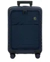 Bric's By Ulisse 21 Expandable Carry On Spinner Suitcase In Ocean Blue