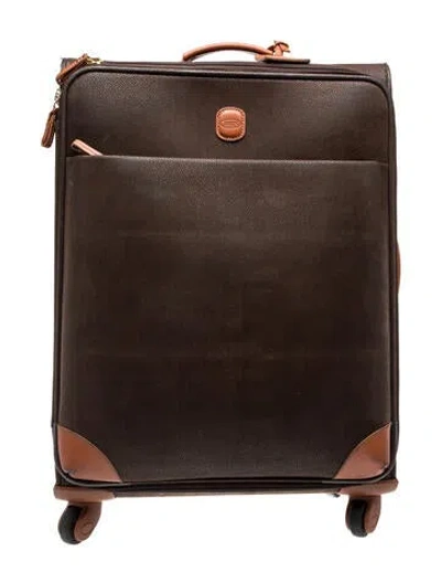 Pre-owned Bric's Brown Leather Suitcase Luggage