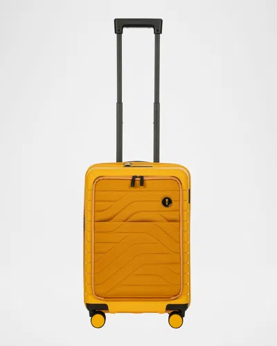 Bric's B/y Ulisse 21" Expandable Carry-on Spinner With Pocket In Mango