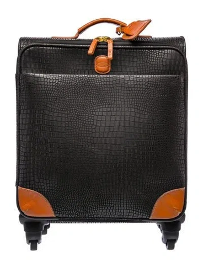 Pre-owned Bric's Canvas Suitcase In Black