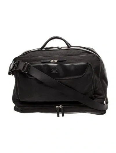 Pre-owned Bric's Canvas Weekender Bag In Black