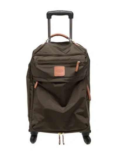 Pre-owned Bric's Carry- On Travel Bag In Green