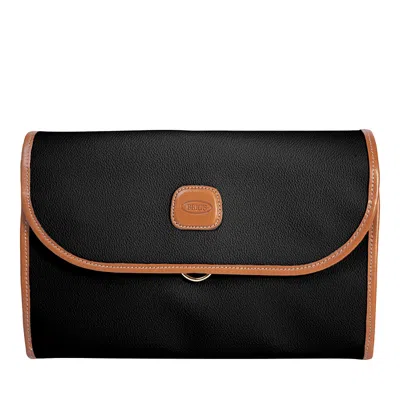 Bric's Firenze Tri-fold Toiletry Kit In Black