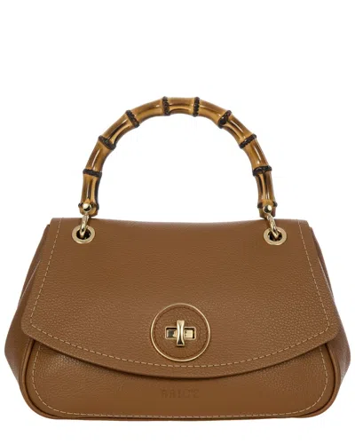 Bric's Brics Gondola Girasole Leather Bag With Loop Handl In Brown